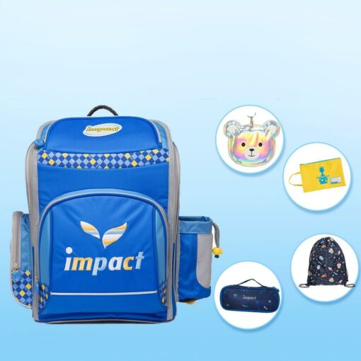 【IMPACT】怡寶標準型護脊書包-樂優生系列-藍色 IM00137RB：圖片 6