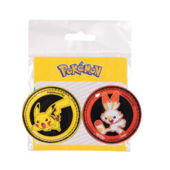 Alternative view of 【IMPACT】寶可夢徽章-皮卡丘、炎兔兒(二入) IMPKML05