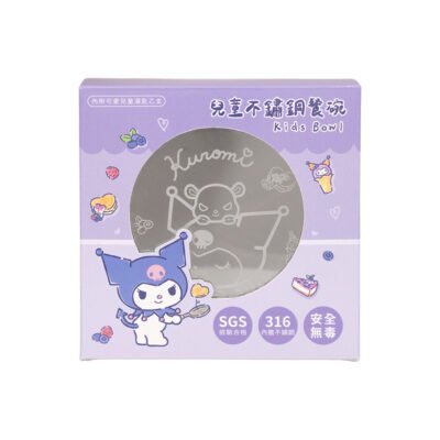 【IMPACT】怡寶 | 酷洛米Kuromi不鏽鋼碗 單入-附湯匙蓋子 IMKUD01SL