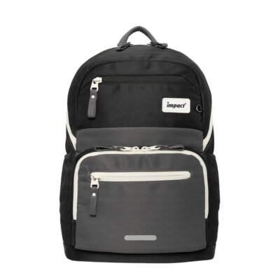【IMPACT】怡寶 | 莫蘭迪系列成長型護脊書包-曜石黑 附腰帶 IM003051BK