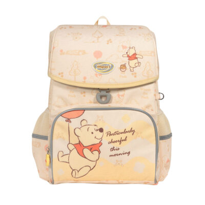 【IMPACT】怡寶 | 小熊維尼懸浮磁扣護脊書包-米黃 IMDSWP7091YL