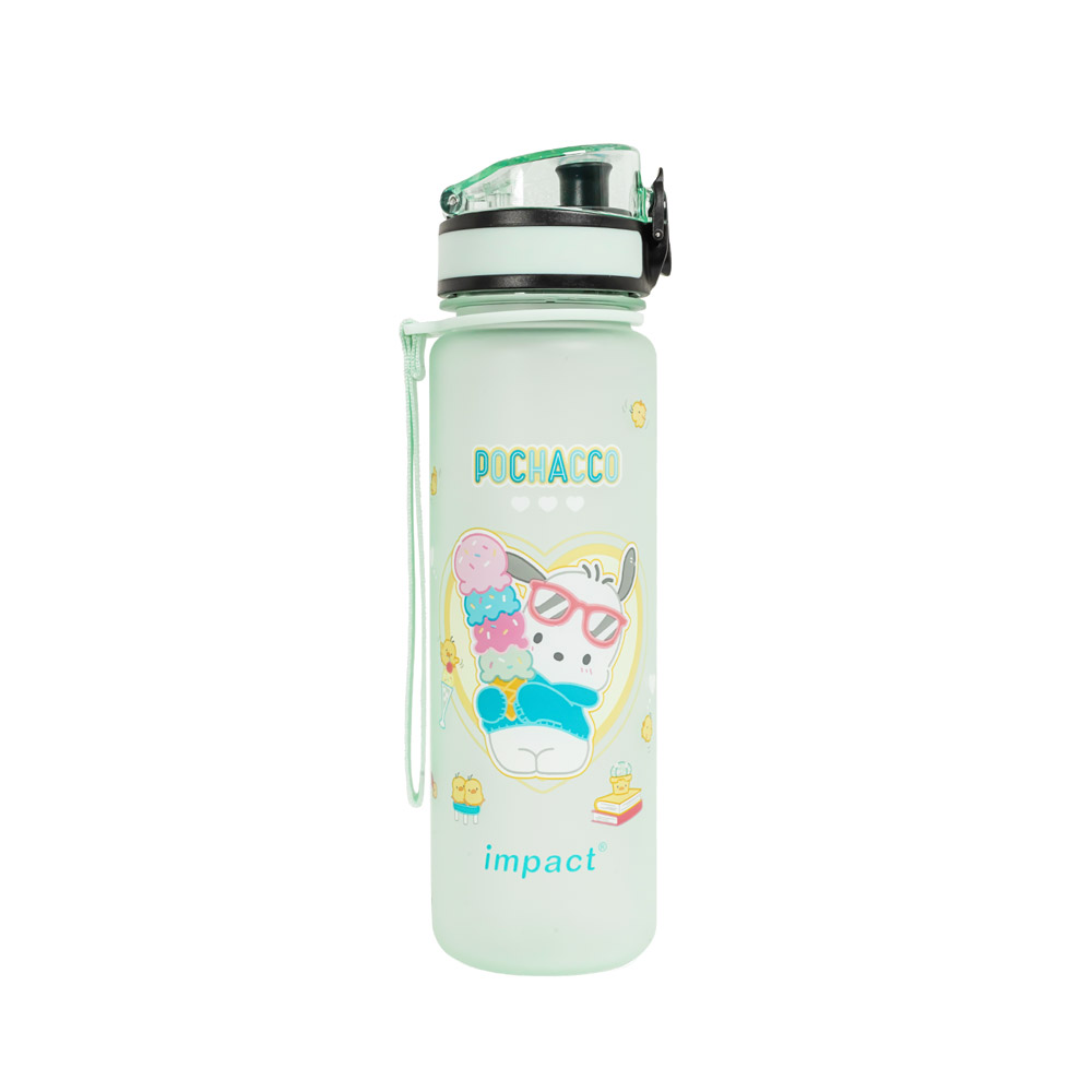 【IMPACT】怡寶 | 帕恰狗彈蓋Tritan水壺/水杯/水瓶(500ML) 附提繩-粉綠 IMPAB01LG (IMKA)