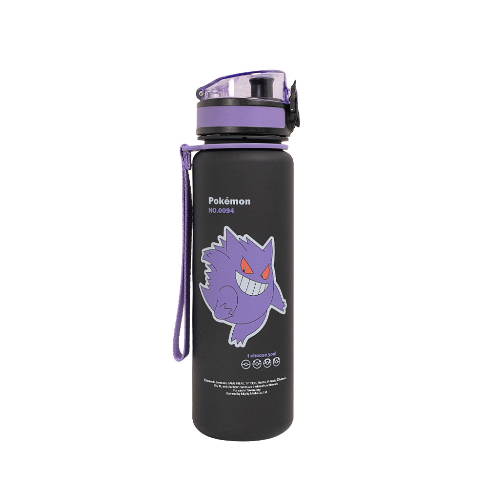 【IMPACT】怡寶 | 寶可夢耿鬼彈蓋Tritan水壺/水杯/水瓶(500ML) 附提繩-黑紫 IMPKMB10PL(IMKA)