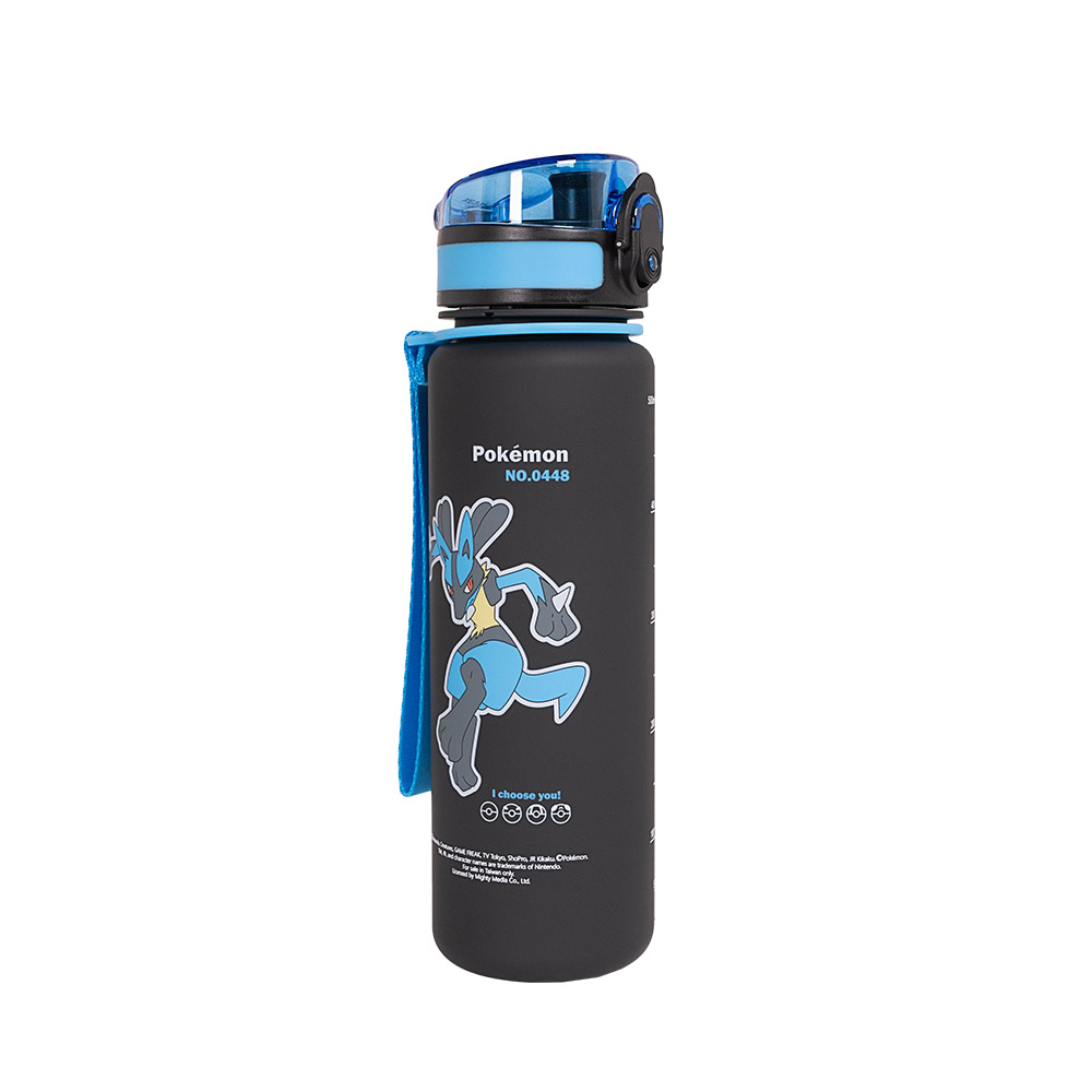 【IMPACT】怡寶 | 寶可夢路卡利歐Tritan水壺/水杯/水瓶(500ML) 附提繩-黑藍 IMPKMB08RB (IMKA):圖片 2